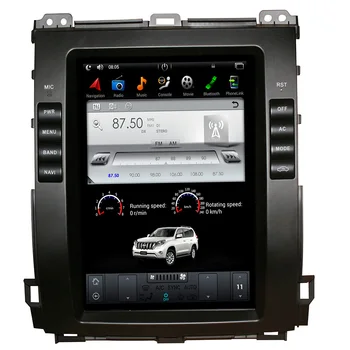 10.4 palce Vertikálne Obrazovke Tesla Štýl Android 9.0 Auto DVD prehrávač s GPS pre Toyota Prado 120 land cruiser 2002-2009 Lexus GX470