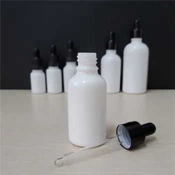 200pcs 10 ml/15ml/20ml 30/50 ml/100 ml Esenciálny olej, sklenené fľaše pearl black aluminum spp sklo kvapkadla-podstate prázdna fľaša