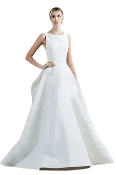 2021 luxusné kvalitné módne temperament Saténové spoločenské večerné šaty sexy jednoduché backless slim jedno rameno svadobné šaty