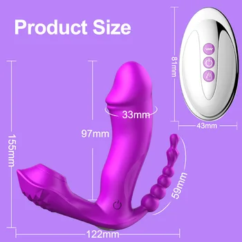 3 V 1 Sania Vibrátor 7 Režim Vibračný Bulík Análny Pošvy Stimulátor Klitorisu Nositeľné Ústne Sacie Erotické, Sexuálne Hračky pre Ženy