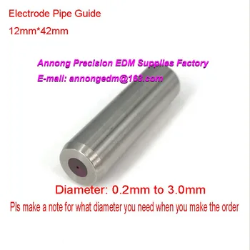 (5 Kusov) Ø1.1mm EDM Elektródy Trubice Ruby Rúry Sprievodca OD12*Dĺžka je 42mm pre ZhongTe vŕtačke