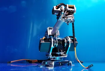 6DOF Mechanického Robota Plnú Ocele, Mechanické Kovu, Nehrdzavejúcej Ocele Manipulátor DIY RC Hračky