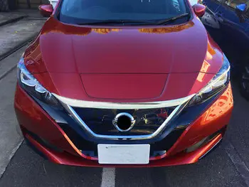 ABS Príslušenstvo Chrome Centrum Predná Kapota Kryt Výbava 1pcs Pre Nissan Leaf v roku 2018