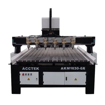 AKM1630-6R DSP zvládnuť systém Multi vretien Multi rotačné cnc router stroj na výrobu nábytku