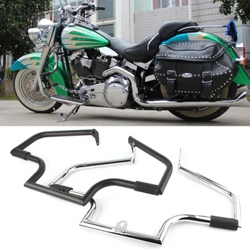 Chrome Motocykel, Cestný Crash Bar Motor Stráže Chránič Pre Harley Davidson Heritage Softail Classic modely FLSTC 2000-2017