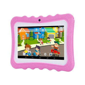 Detský Tablet 7-palcový HD PC Skladovanie HD Displej Predinštalované S Silikónová USB Nabíjanie HD Dual Camera Najlepší Darček Pre Deti