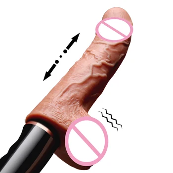 Dildo Simulácia Penis Automaticky Sklápateľné G-spot Masáž Stimulácia Ženský Orgazmus, Masturbácia, Vyhrievané Vibrátor Dospelých, Sexuálne Hračky