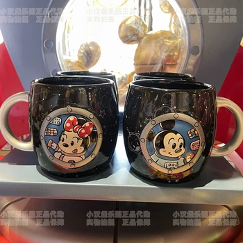 Disney astronaut Mickey Minnie káva hrnček na pitie keramický hrnček