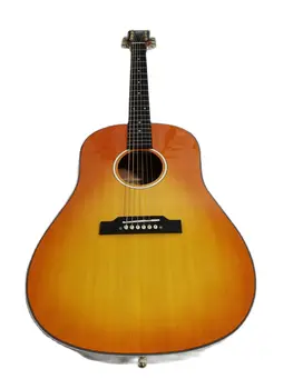 Doprava zadarmo AAA vlastné akustická gitara svahu ramenný vintage gitara profesionálne 6 string eben Byron akustická gitara