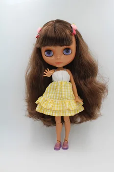 Doprava zadarmo BJD spoločné RBL-235J DIY Nahé Blyth bábika narodeniny darček pre dievča, 4 farby, veľké oči bábiky s krásne Vlasy roztomilá hračka