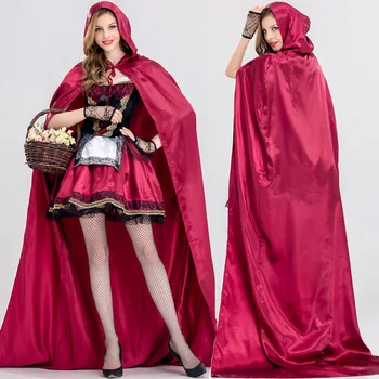 Dospelé Ženy sexy Halloween Cosplay Kostým Party Little Red Riding Župan s Kapucňou Lady Šaty, Obleky Odevu, Oblečenie Pre Dievčatá