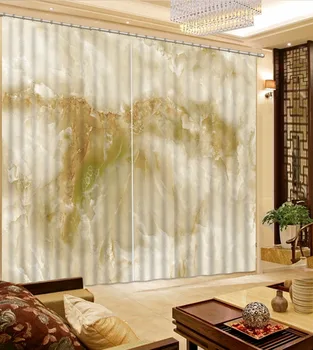 Európsky štýl 3D Závesy Vlastné mramoru Opony Domáce Dekorácie Okna posteľná bielizeň izba Obývacia izba Zatmenie Cotinas