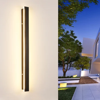 Jednoduché Akryl Nové Moderné LED Nástenné Svietidlá Vonkajšie Nepremokavé Obývacia Izba, Spálňa Verandu Nádvorie Vnútorné Osvetlenie Osvetlenie Stmievateľné