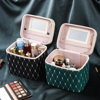 Kozmetológie Prípade Prenosné Profesionálna Kozmetická Taška Kufre Pre Kozmetiku Veľkú Kapacitu Ženy Cestovanie Make-Up Tašky Box Manikúra