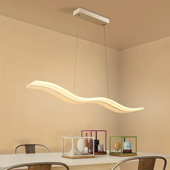 Kreatívne Moderné Akryl, Vlna LED Luster Reštaurácia Spálňa Štúdia Uličkou Luster Kancelárie a Obchodné Miesto Osvetlenie zariadenie