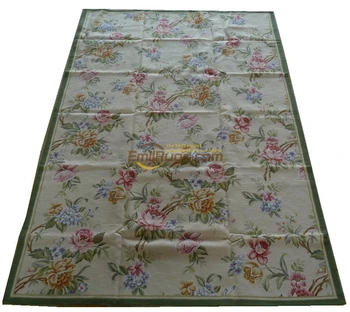 Kvetinový koberec aubusson needlepoint koberec non slip kuchyňa koberec tkané vlnené koberce české koberec obývacia izba koberce