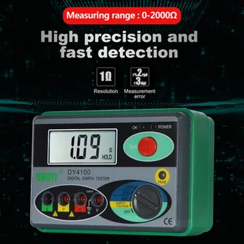 Megohmmeter Real Digital Zem Zem Odpor Meter Tester DY4100 Nástroje autoservis Inšpekcie Krupina