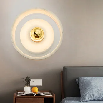 Moderné Luxusné Mramorové Nástenné svietidlo Nordic Dizajn LED Stenové Svetlo na Obývacia Izba Chodba Hotel Projektu