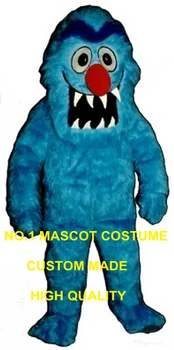 Modrá strašidelné diabol monster maskot kostým veľkoobchod dospelých veľkosť halloween monster tému anime cosplay kostýmy, karneval, maškarný 2663