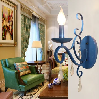Nordice wandlamp kúpeľňa svetlo crystal posteli obývacia izba chodba cabecero de cama