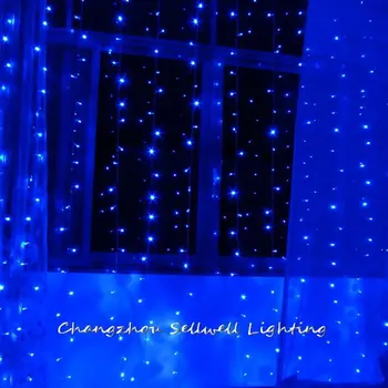 NOVÉ!LED dovolenku svetlo svadobné oslavy výrobku 3*10m modrá LED star lampa H258