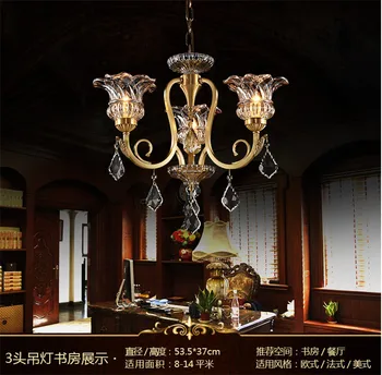 NOVÉ Úplné medi Európskej Tsinghua luxusné, klasické atmosféru obývacia izba lampa,Americký štýl reštaurácia lampa