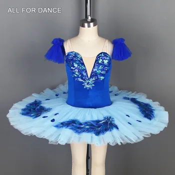 Nový Dizajn pre Dospelých Dievčatá Tanec Balet Tutu Sky Blue Pre-Profesionálne Balet Palacinka Tutu Balerína Šaty Fáze Kostýmy BLL027