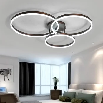 Nový Príchod Tvorivé krúžky moderné led stropné svietidlá pre obývacia izba izba led lampa lamparas de techo stropné lampy, svietidlá