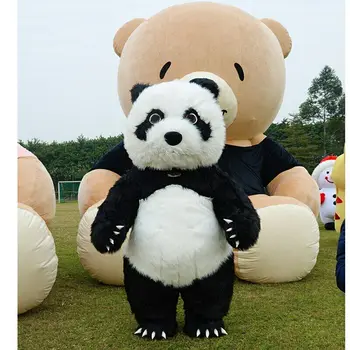 Panda Nafukovacie Maskot Kostýmy Pre Dospelých Veľkosť Cosplay Maškarný Reklama