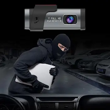 Pomlčka Cam Duálny Objektív UHD Nahrávanie Auta DVR Kamera Nočného Videnia, WDR Vstavané GPS, Wi-Fi, G-Senzor, Parkovacie Monitor, Nahrávanie, Slučka