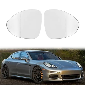 Pre-Porsche Panamera 2016+ Auto Vpredu Vľavo, Vpravo Vyhrievané Bočné Dvere Krídlo Spätné Zrkadlo Objektív Sklo