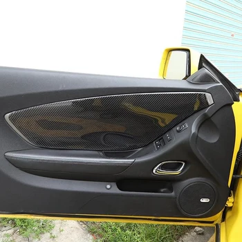 Predné Dvere Výbava Panel Kryt karbónová Nálepka pre Chevrolet Camaro 2012 2013 Príslušenstvo