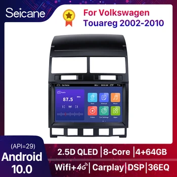Seicance 4G+64 G Android 10.0 QLED Auto Rádio Multimediálny Prehrávač Pre VW Volkswagen Touareg 2002-2010 GPS Navigácie č 2din Carplay