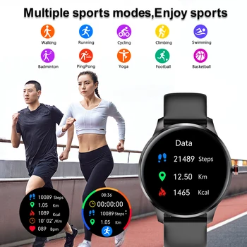 Smart hodinky Mužov Full Touch Smart Hodinky Ženy IP68 Nepremokavé Športové Srdcovej frekvencie, Krvného Tlaku Monitor Náramkové hodinky pre xiao