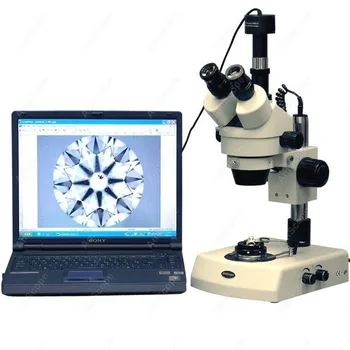Stereo Mikroskopom--AmScope Dodávky 3,5 X-90X Šperky Gem Stereo Mikroskopom + Dual Halogénové + 1,3 MP Fotoaparát
