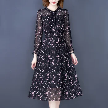 Vintage Lete Žena Šaty 2022 Boho Dlho Plus Veľkosť 5XL Kvetinové Šaty pre Ženy Elegantné Dot Party Šaty Vestidos A2201