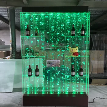 Voda opláštenie víno kabinet obrazovke obývacia izba akvárium dekorácie verandu oblasť tečúcou vodou steny akryl bublina stenu