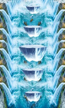 Vodopád Opony Dekorácie 3D Stručný strom Závesy Pre Spálne, Obývacia izba Polyester Izba Opony tichom záclony