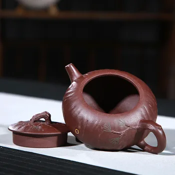 Yixing vyzliekol rudy fialová hliny odporúča ihličnanov s jar Qian Tao špičkové ručne vyrábané vlastné drop shipping