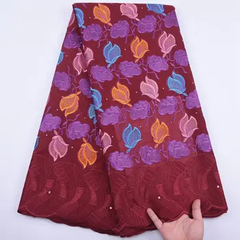 Čierne Africké Swiss Voile Čipky Textílie Swiss Voile Čipky Vo Švajčiarsku Vysokú Kvalitu Výšivky Dizajn Bavlny Čipky Textílie S1910