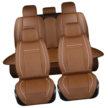 Čierne Luxusné PU Kožené Celý Set Kryt Sedadla Vankúše Pre Auto Interiérové Doplnky Pre Mazda Carol