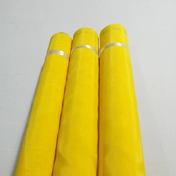 Žltá 120T-34um-110 cm-20m polyester sieťotlač oka