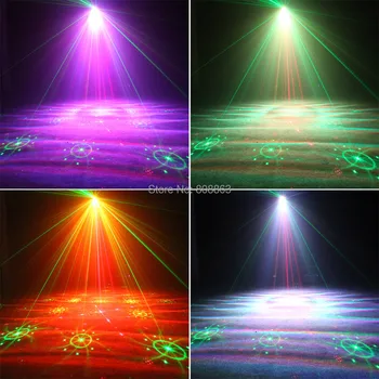 ESHINY R&G Laser 16 Modelov RGB LED Aurora Vody Galaxy Sky Vplyv DJ Dovolenku, Rodinnú oslavu Vianoce Bar Tanečnej scény Svetlo T209D4