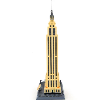 Expert Architektúry Série Slávny Orientačný bod Empire State Building v New Yorku Model DIY Stavebné Bloky, Hračky, Kreatívny Darček
