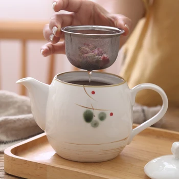 Japonský štýl keramické domácnosti filter popoludní kvet čaj hrniec pohár bambusu podnos, tanier Čínskej Kung-Fu čaj nastaviť