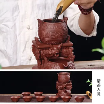 Kreatívne Automatické Čaj Nastaviť Tieguanyin Kung Fu čaj nastaviť Čaj stôl Vysoký stupeň Čaj Darček Továreň na Priamy Predaj, Doprava Zdarma