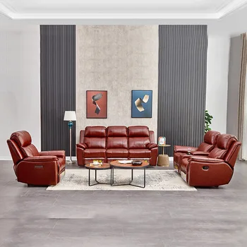 Moderné kožené multi-funkčné zmes gauče pre obývacej miestnosti sedacia súprava nábytok do obývacej izby