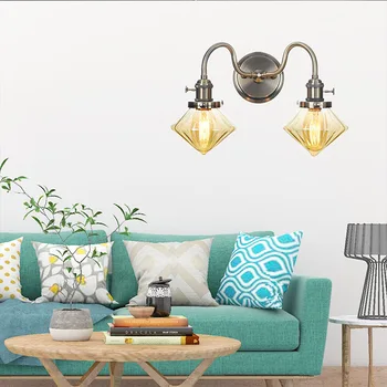Nordic štýl jedáleň, krídlo izba, chodba, obývacia izba, jednoduchý a kompaktný dekorácie dvojité hlavu nástenné svietidlo