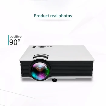 UC68 HD Bezdrôtové pripojenie Na obrazovke Projektor 1080p/720p/480p Postavený-v Hi-fi Reproduktor Mini Káblové Projektor Pre Domáce Film Zábava